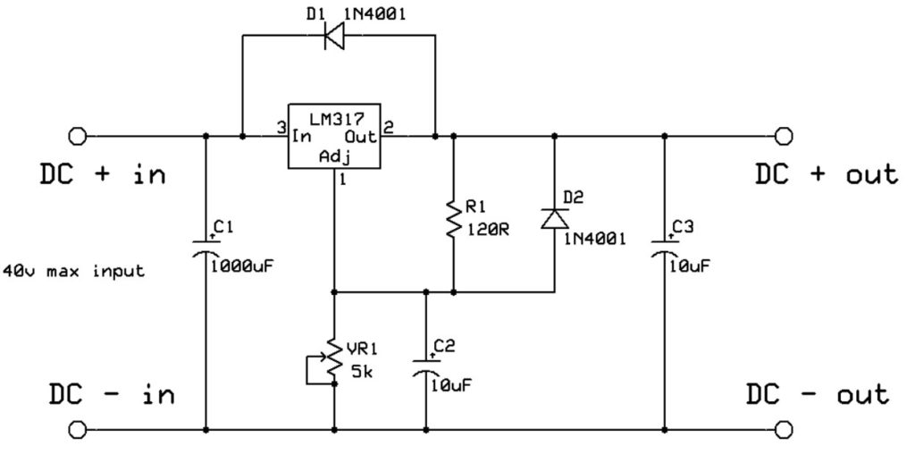 Регулируемый блок питания на lm317 с защитой от кз на 30v 10a