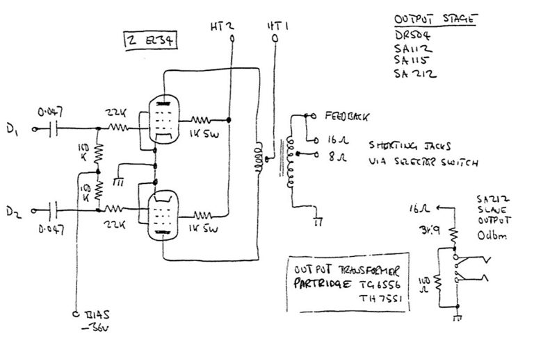 Схема лампового гитарного преампа