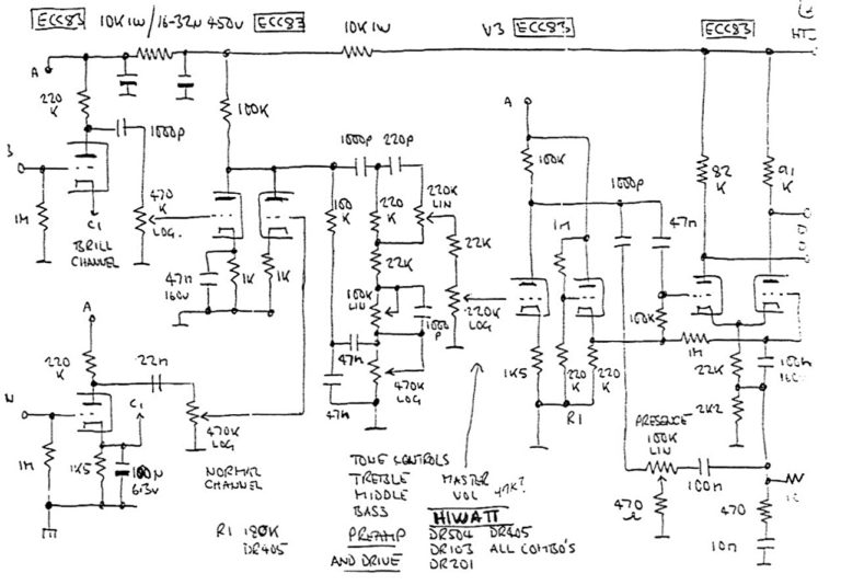 Гитарный ламповый усилитель на 50 Вт (самодельная схема) - ТехМагия